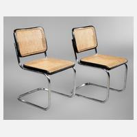 Zwei Stühle Marcel Breuer S 32111