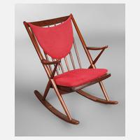 Schaukelstuhl Teakholz111