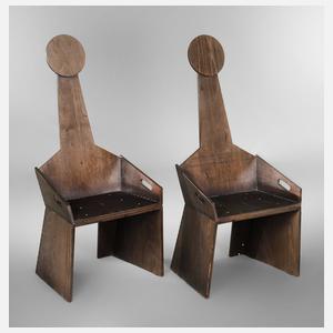 Paar Hochlehnstühle