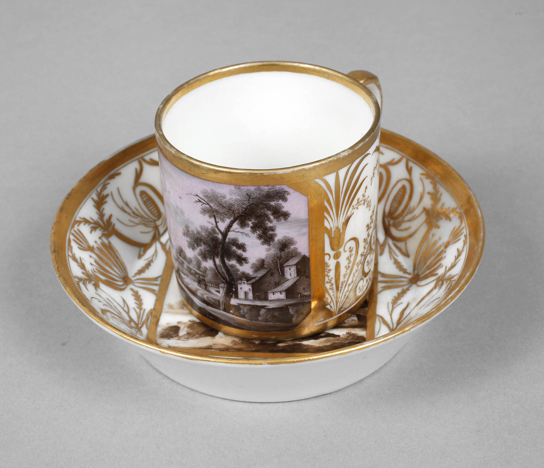 Ansichtentasse Biedermeier