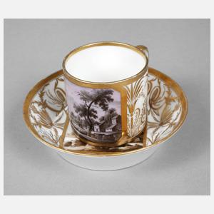 Ansichtentasse Biedermeier