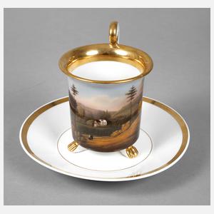 Ansichtentasse Biedermeier