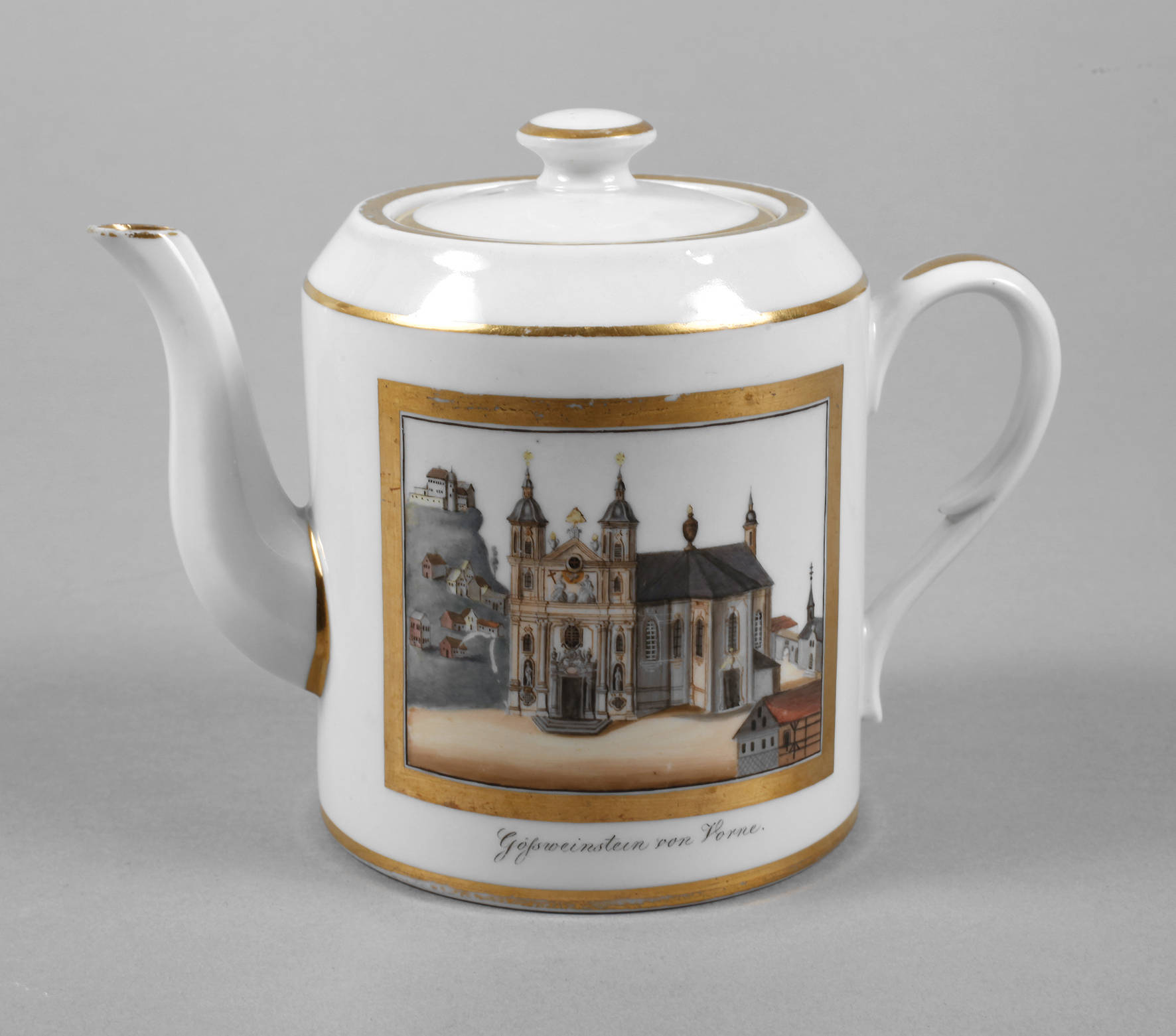 Biedermeier-Ansichtenkanne Gößweinstein
