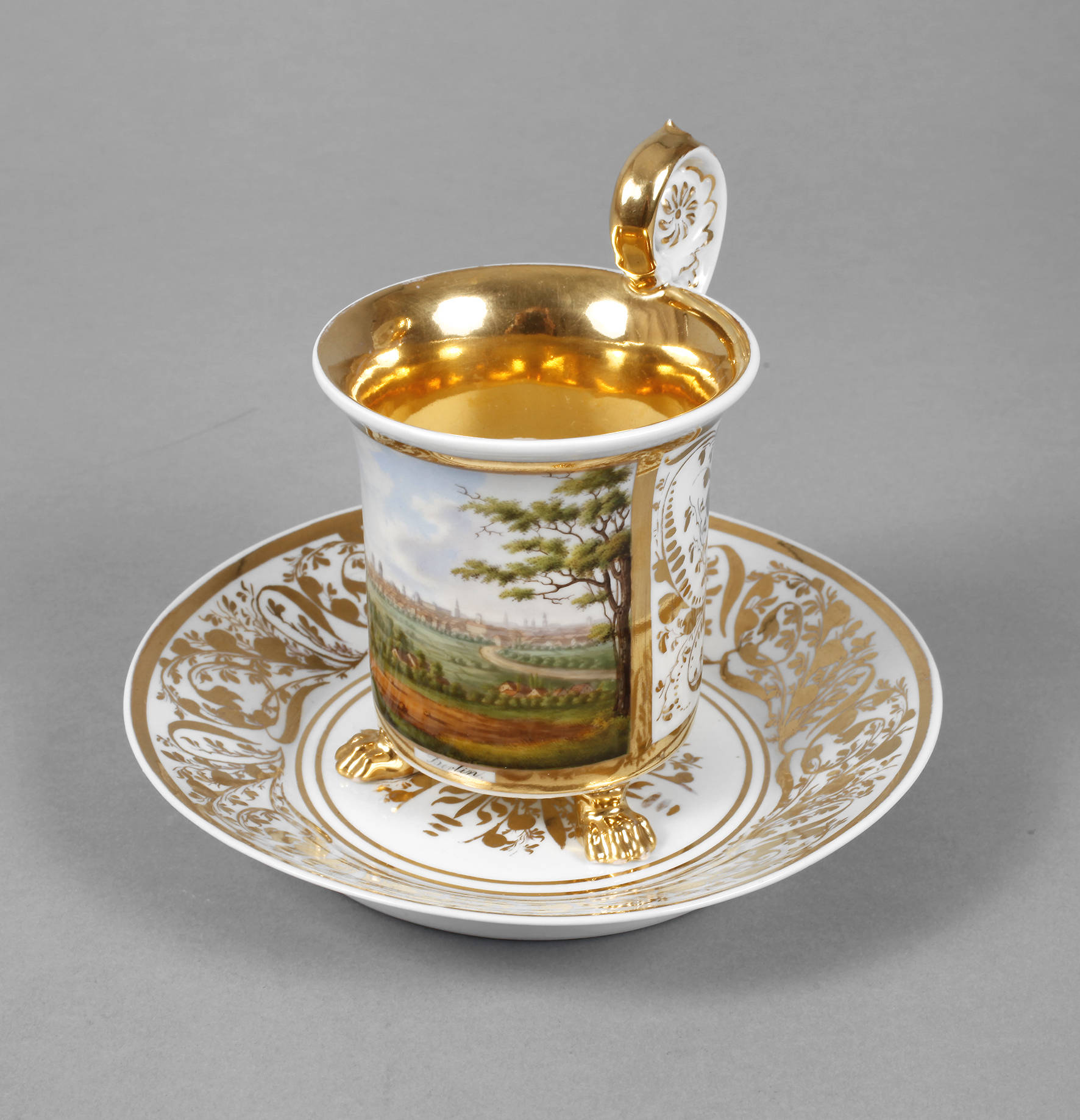 Biedermeier-Ansichtentasse Berlin