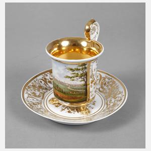 Biedermeier-Ansichtentasse Berlin