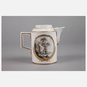 Biedermeierkännchen Grisaillemalerei