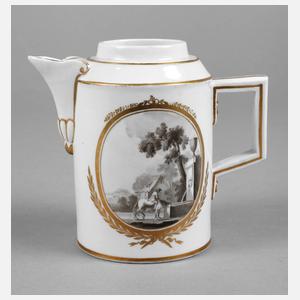 Biedermeierkännchen Grisaillemalerei