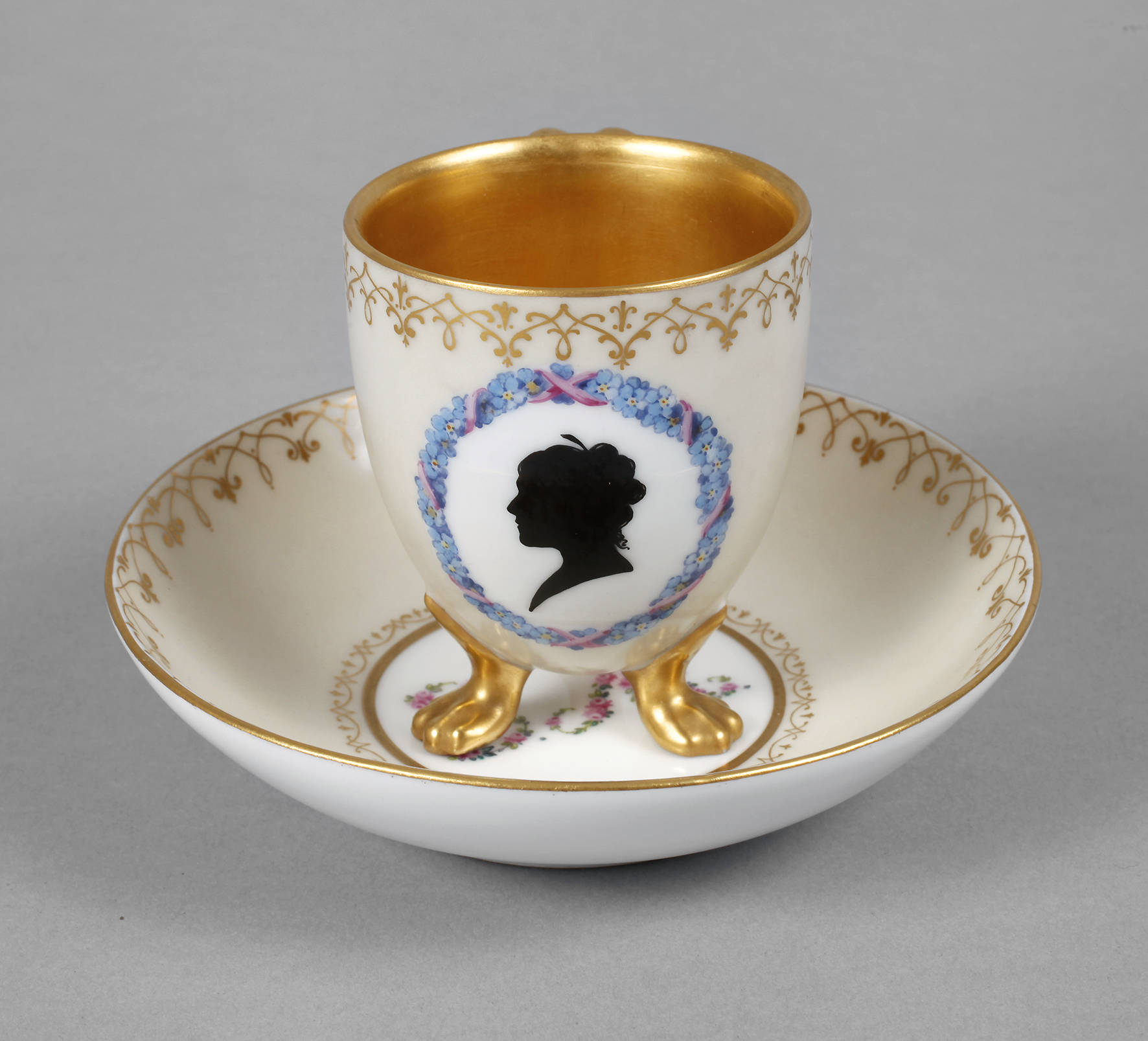 Biedermeier-Portraittasse