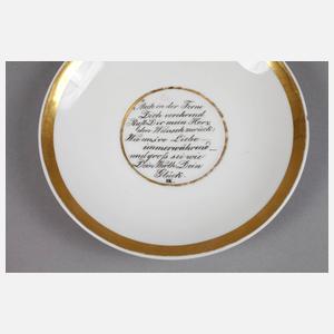 Biedermeier-Wappentasse