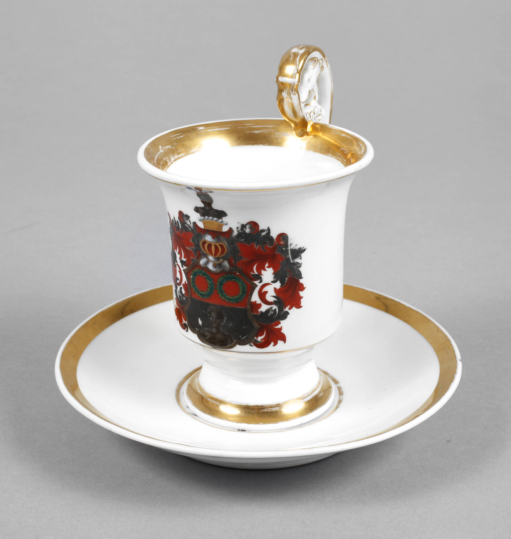Biedermeier-Wappentasse