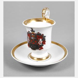 Biedermeier-Wappentasse