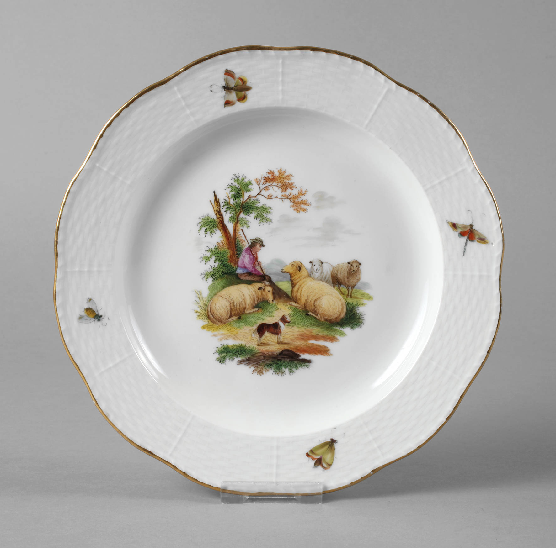 KPM Berlin Teller Biedermeier