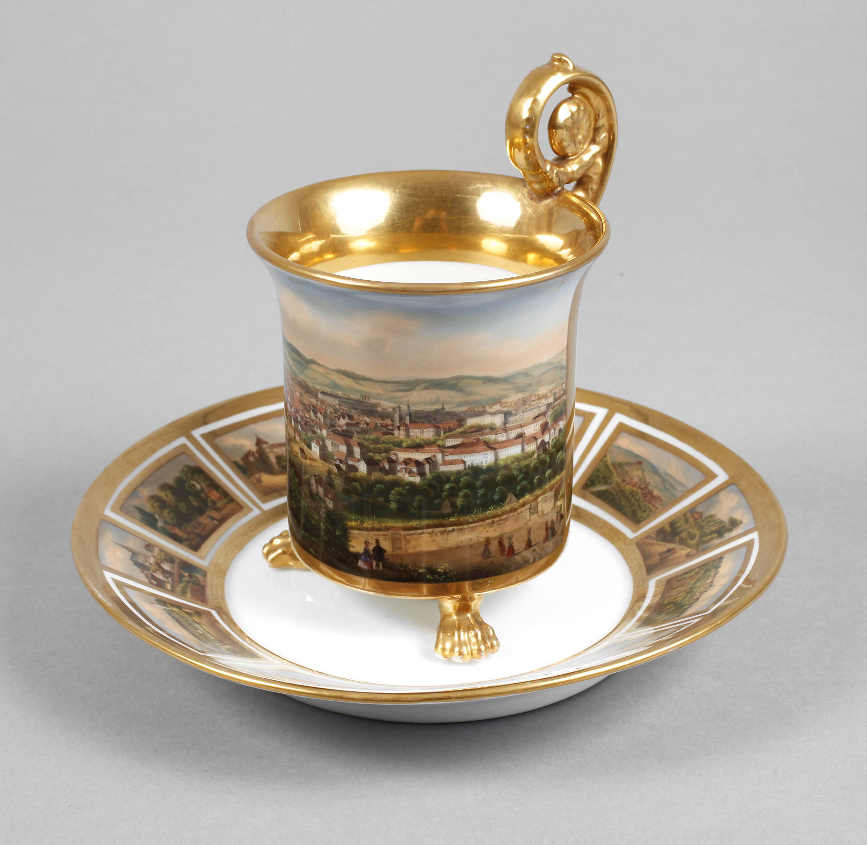 KPM Stuttgart Ansichtentasse