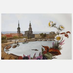 Meissen Teichert Ansichtenplatte Dresden