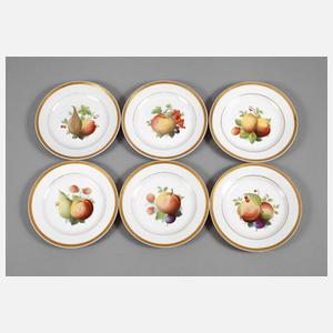 Gotha sechs Obstteller