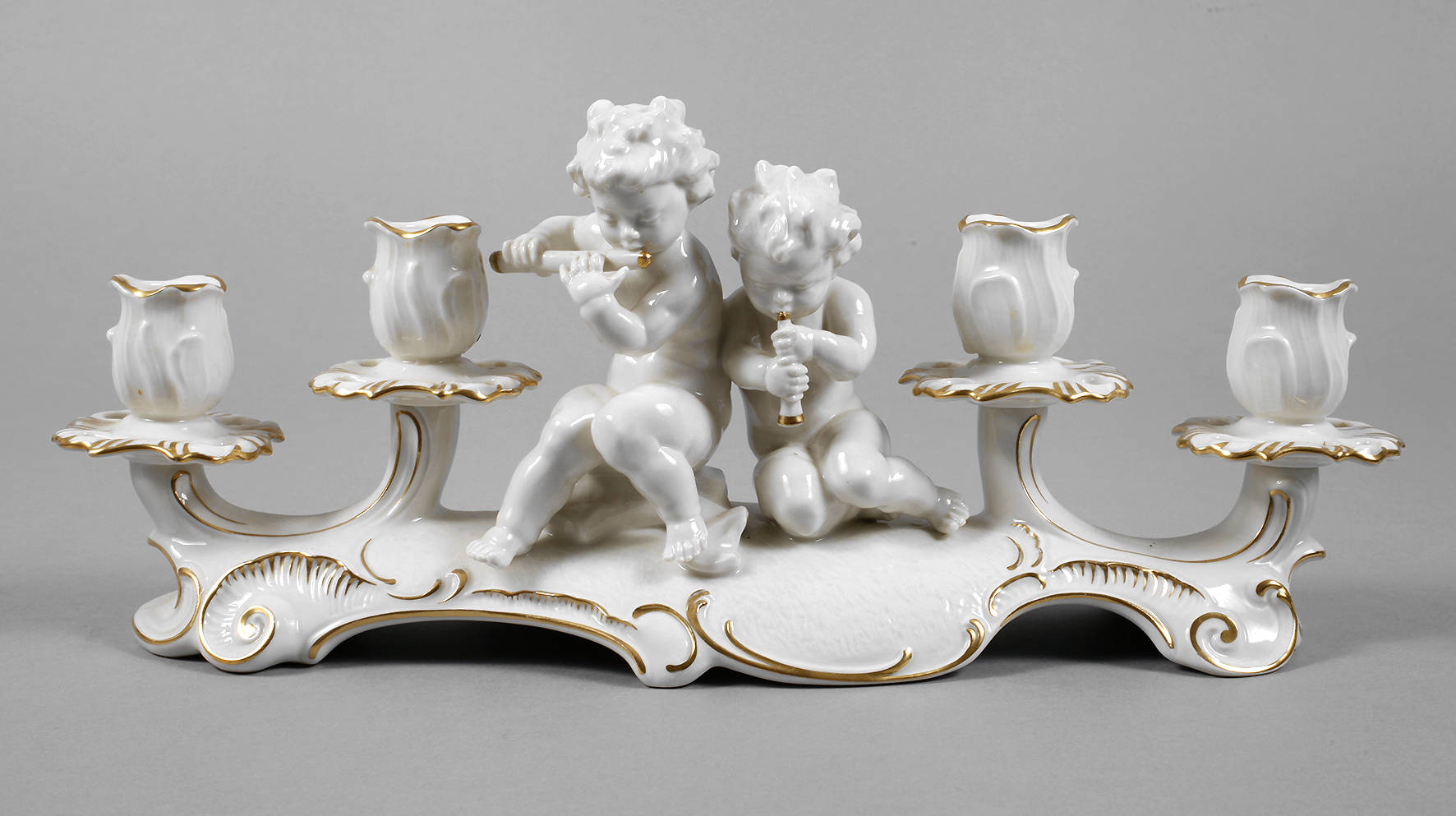 Hutschenreuther großer Puttenleuchter