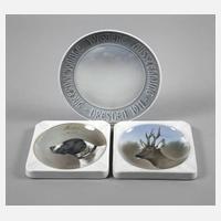 Kaestner zwei Aschenbecher und ein Teller111