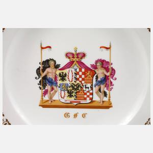 KPM  Wappenteller des Fürstentums Schwarzburg-Rudolstadt