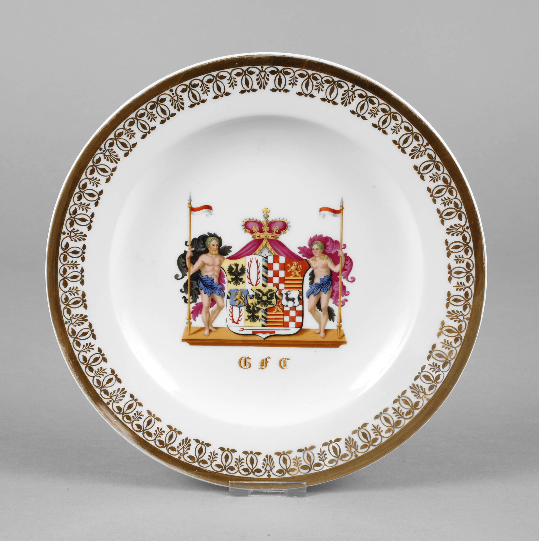 KPM  Wappenteller des Fürstentums Schwarzburg-Rudolstadt