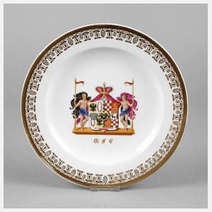 KPM  Wappenteller des Fürstentums Schwarzburg-Rudolstadt