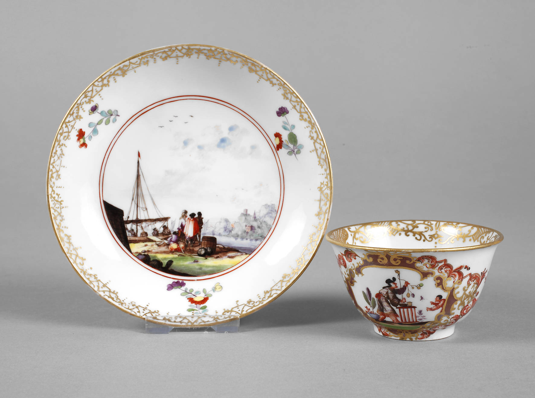 Meissen Koppchen und Untertasse