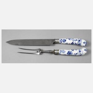 Meissen Tranchierbesteck Zwiebelmuster