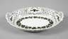 Meissen Flechtrandschale Weinlaubdekor