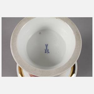 Meissen Kratervase ”Rote Rose”