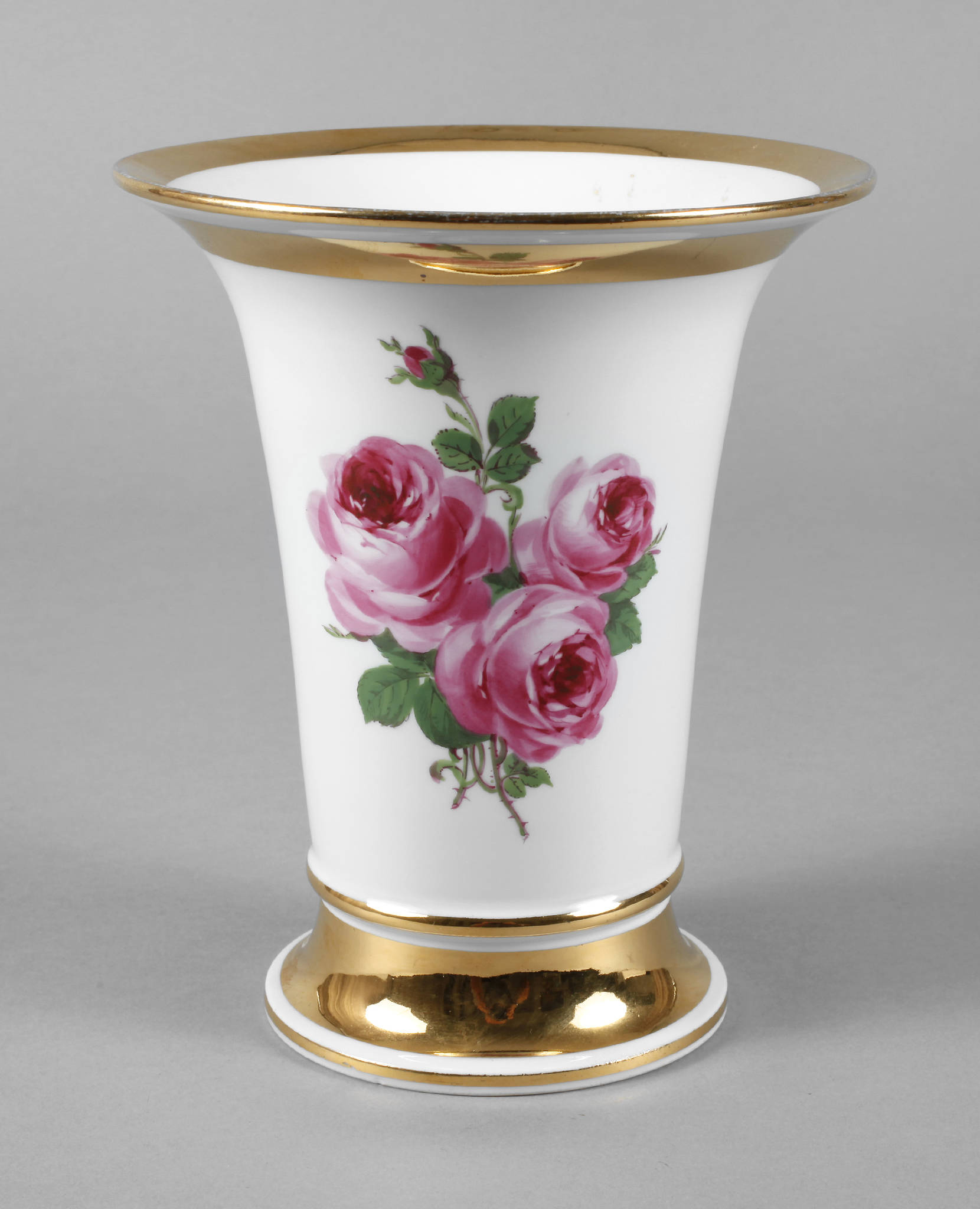 Meissen Kratervase ”Rote Rose”