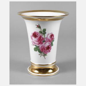 Meissen Kratervase ”Rote Rose”