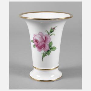 Meissen Kratervase ”Rote Rose”