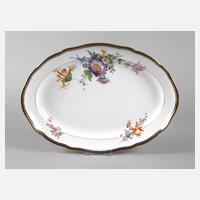 Meissen große Vorlegeplatte Kobaltrand111