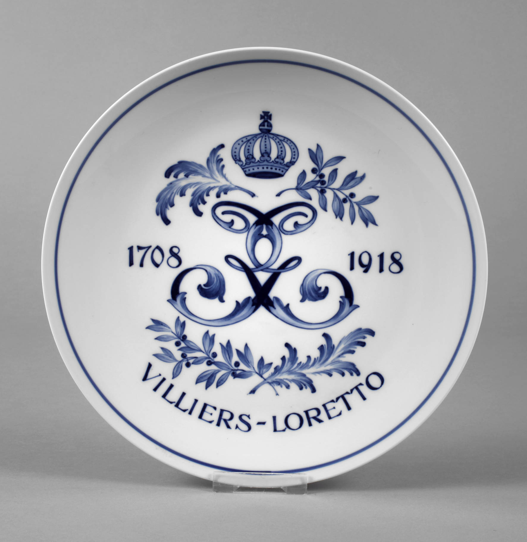 Meissen Regimentsteller Villiers Loretto