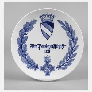 Meissen Wandteller ”Alte Pankgrafschaft”
