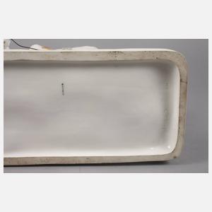 Meissen große Figur ”Bauer mit Ochsengespann”