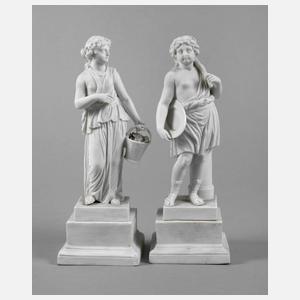 Meissen Paar Biskuitporzellanfiguren Marcolinizeit