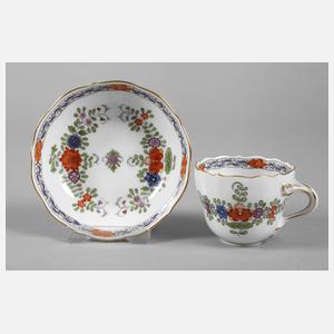 Meissen Mokkatasse indischer Dekor