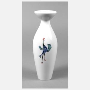 Meissen Vase mit stilisiertem Vogel