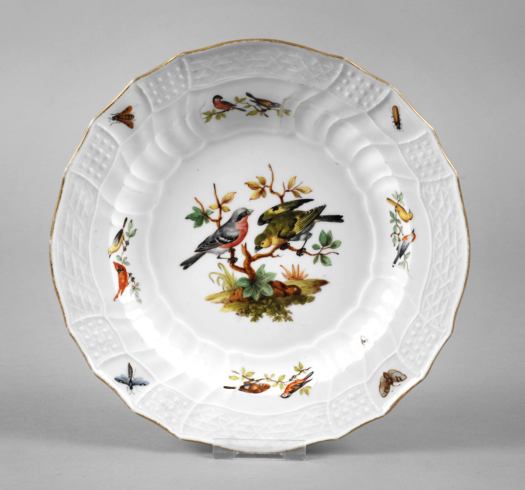 Meissen Teller Vogelmotive