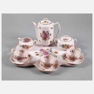 Mokkaservice für drei Personen