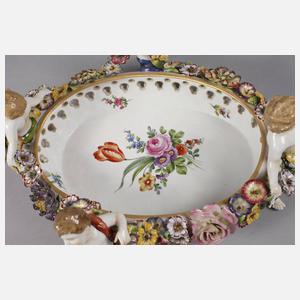 Plaue Schierholz großer Tafelaufsatz mit Putten