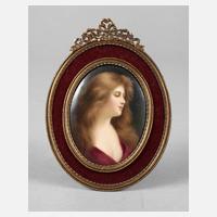 Porzellanbildplatte Jugendstil111