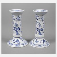 Rauenstein Paar Kerzenleuchter Zwiebelmuster111