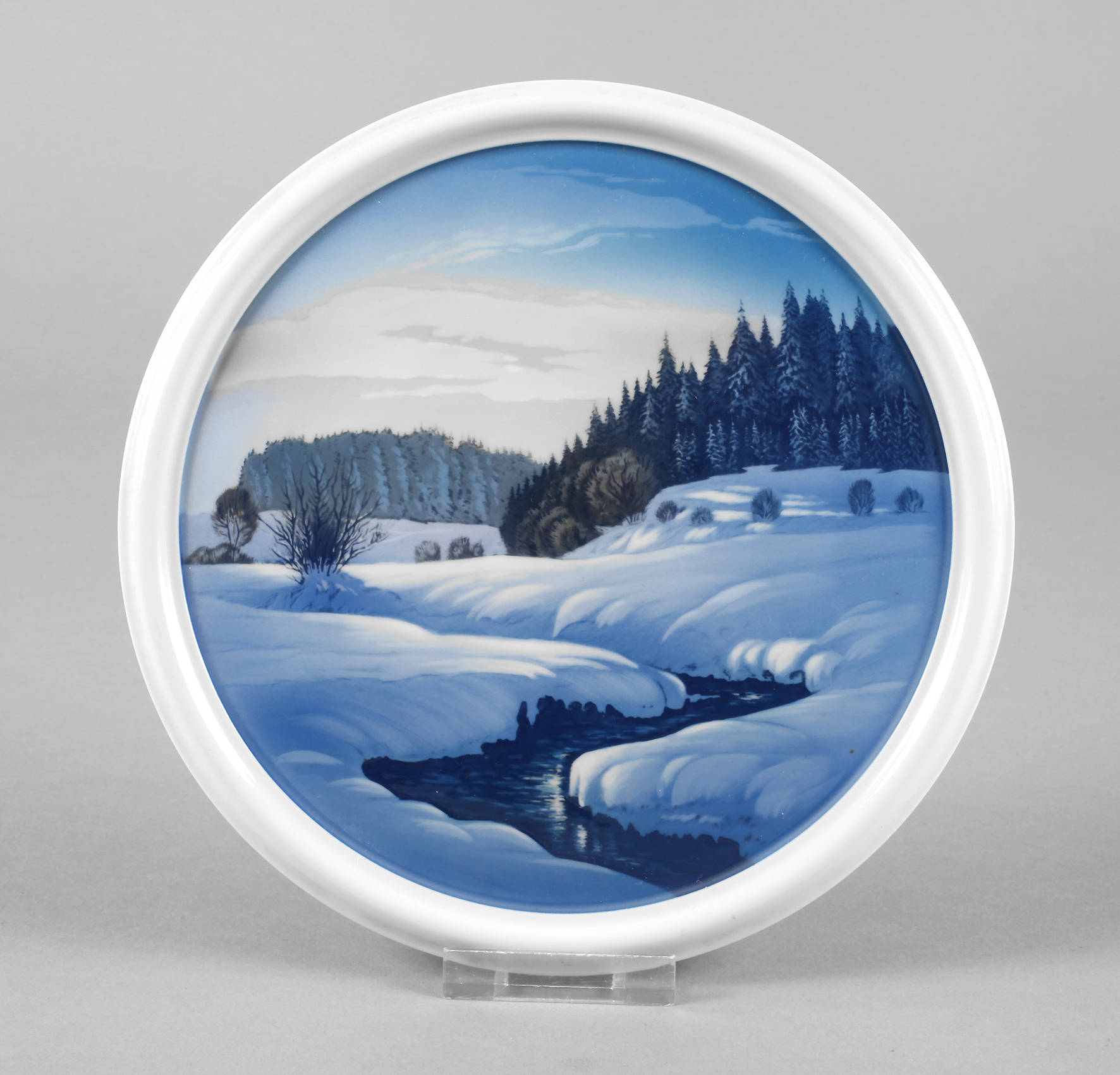 Rosenthal Bildplatte Winterlandschaft
