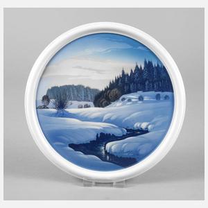 Rosenthal Bildplatte Winterlandschaft