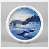 Rosenthal Bildplatte Winterlandschaft111