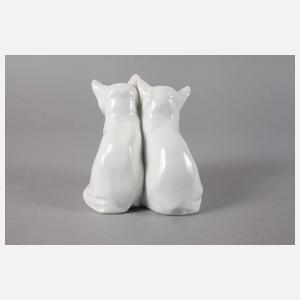 Rosenthal Willy Zügel Katzenpaar