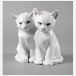 Rosenthal Willy Zügel Katzenpaar