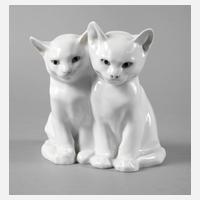 Rosenthal Willy Zügel Katzenpaar111