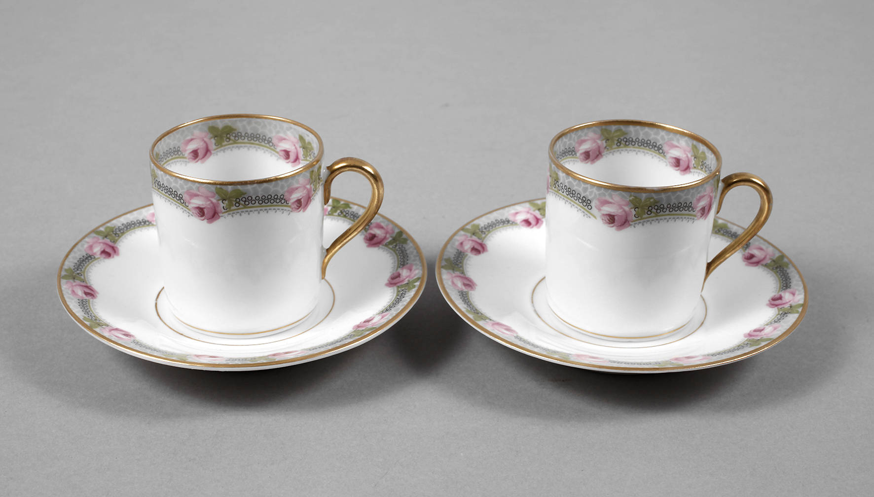 Rosenthal zwei Mokkatassen Jugendstil